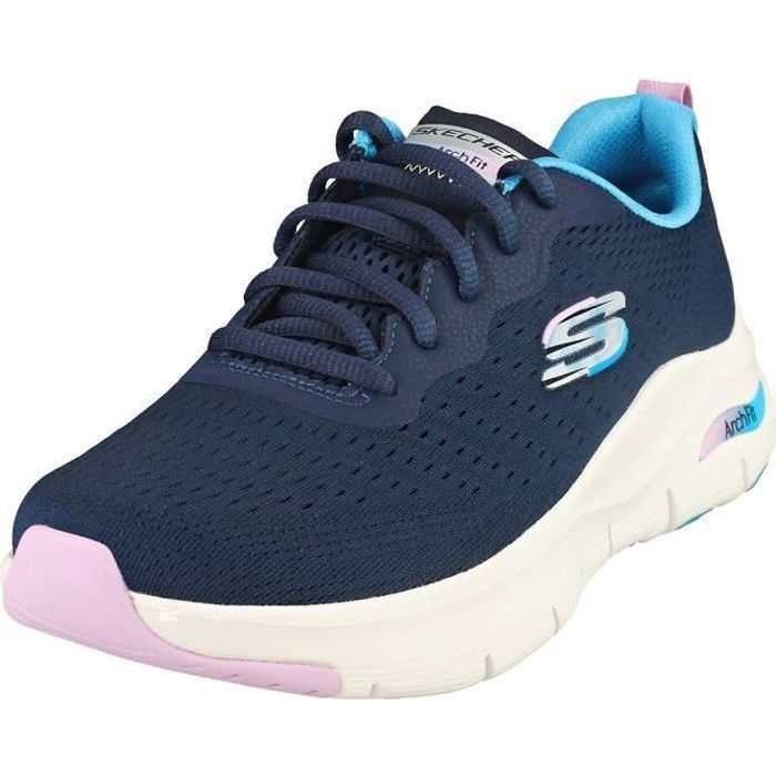 Skechers Baskets Skechers ARCH FIT VEGAN 149722-NVMT - Femme - Marine Multicolore - 37 EU