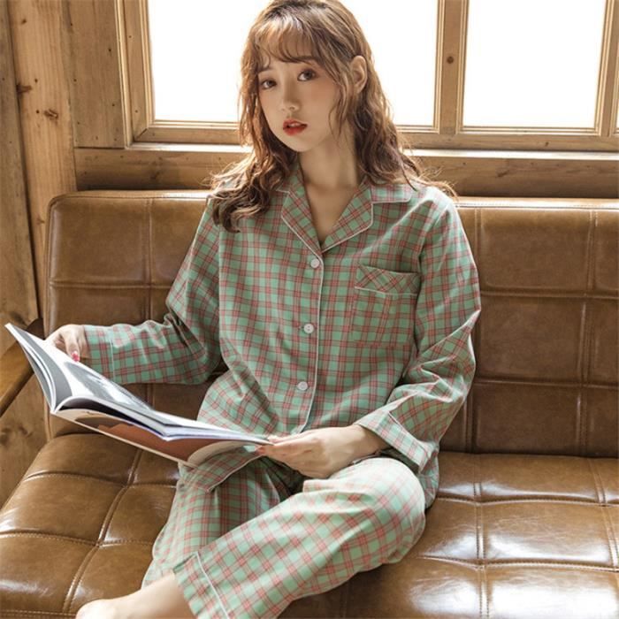 Cdiscount Mode Pyjama Femme Cdiscount Pyjama Flanelle Femme Grande Taille  LEYUANA Ensemble De
