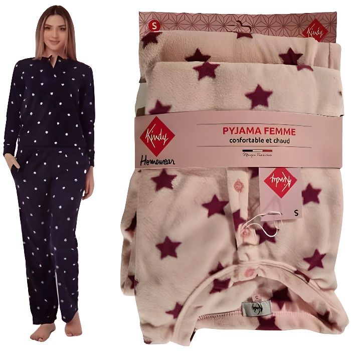 Pyjama femme hotsell avec bouton