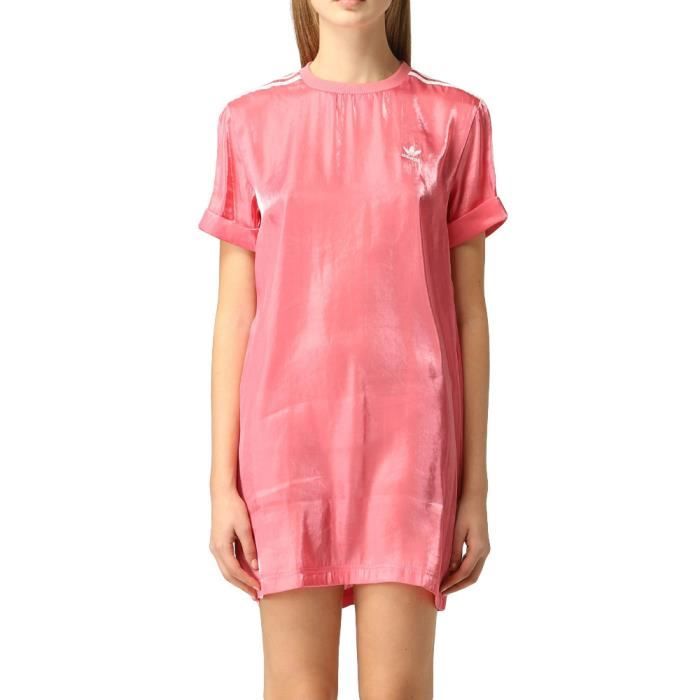 Robe Tee Shirt Rose Femme Adidas H20473 Pink Cdiscount Pr t Porter