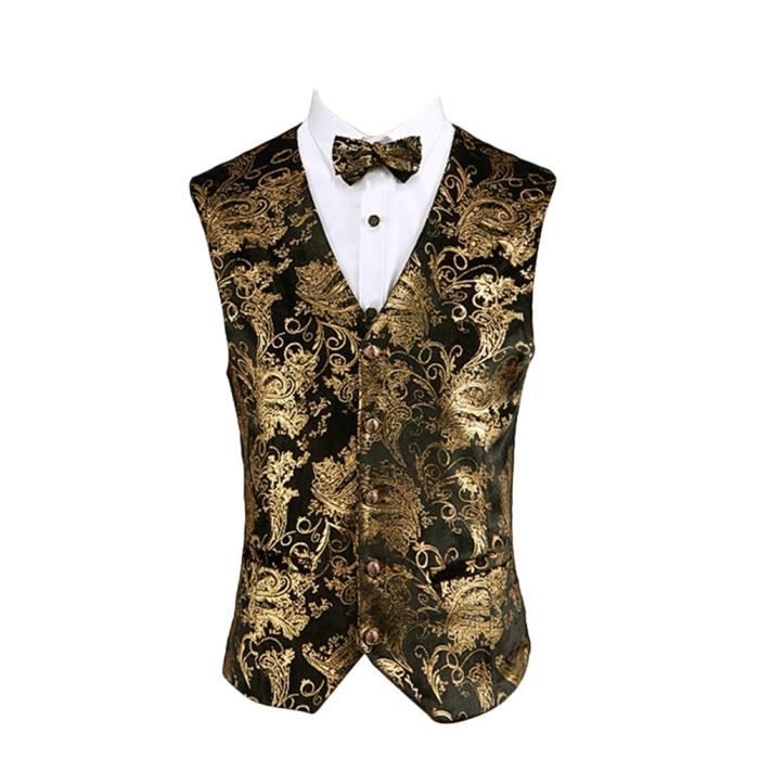 Aspen goudkleurige Paisley gilet