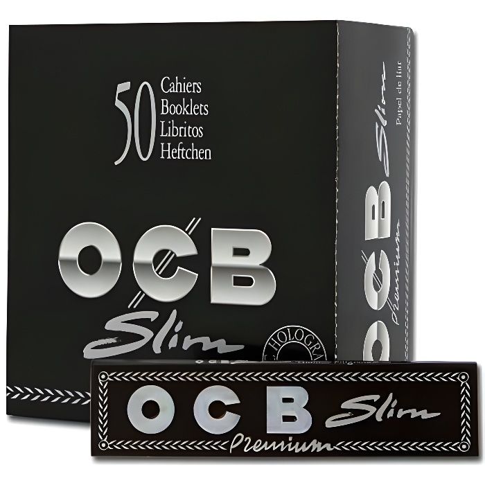 Papier OCB Slim Premium Noir + Filtres carton