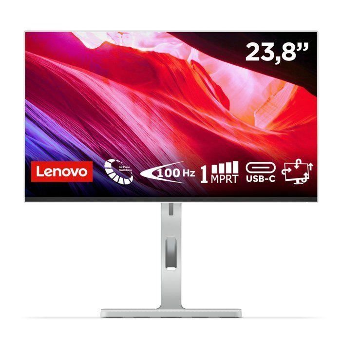 Ecran PC Lenovo L24M-4A - 238 - Fhd - 100Hz - Dalle Ips - 1Ms - Usb-C - Pied Réglable En Hauteur
