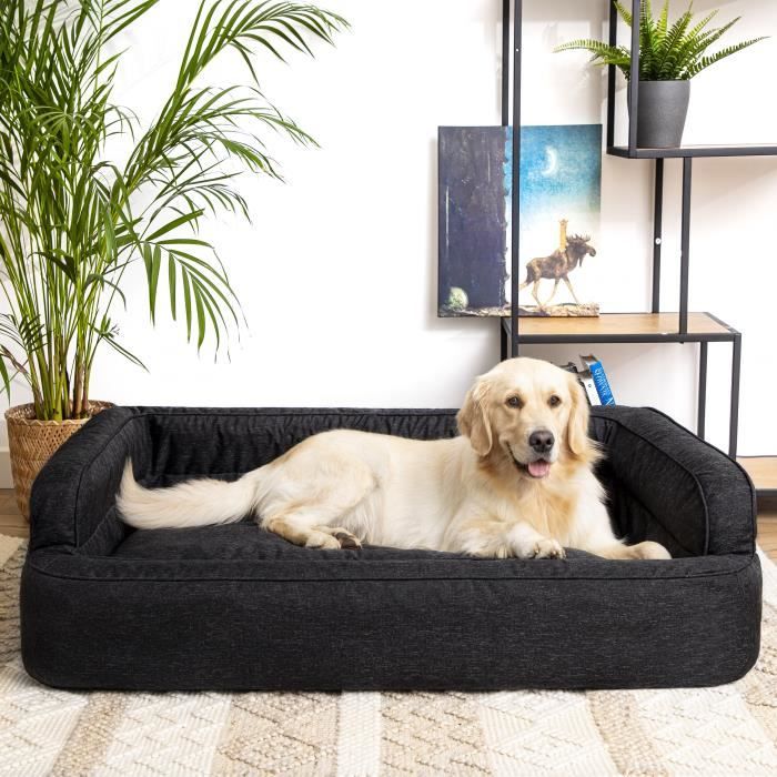 Meilleurs prix pour Lit pour chien, Meubles pour animaux, Lit pour chat, Housse amovible, Panier pour chien, Coussin pour chien, Noir, XXL: 7x79 cm