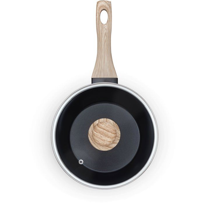 Casserole avec couvercle - PYREX - Cook & Care - 18 cm - Anti-adhérent - Induction - Sans PFAS