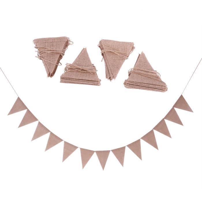 Bannière De Mariage « ENGAGED » En Lin – Décoration Vintage Avec Drapeaux En Cœur, Pour Fiançailles Et Anniversaires