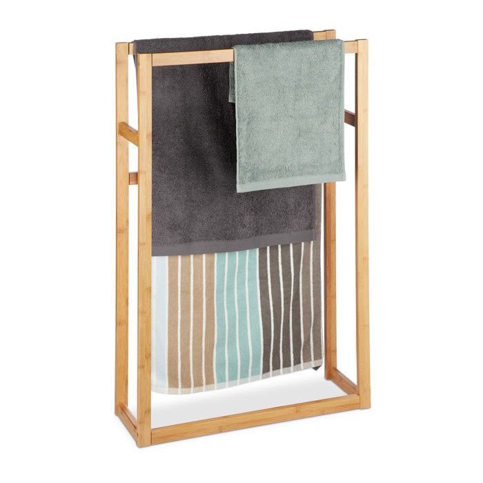 Relaxdays Porte-serviettes en inox WIMEDO HxlxP