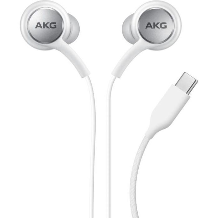 Ecouteurs usb-c intra-auriculaires boutons multifonctions original blanc