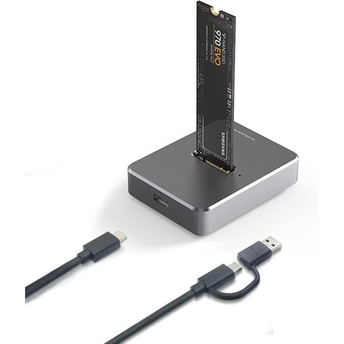 ADAPTATEUR DE BOÎTIER SSD M.2 NVMe PCIE NGFF USB3.2 Gen2 Type C 10 Gbit