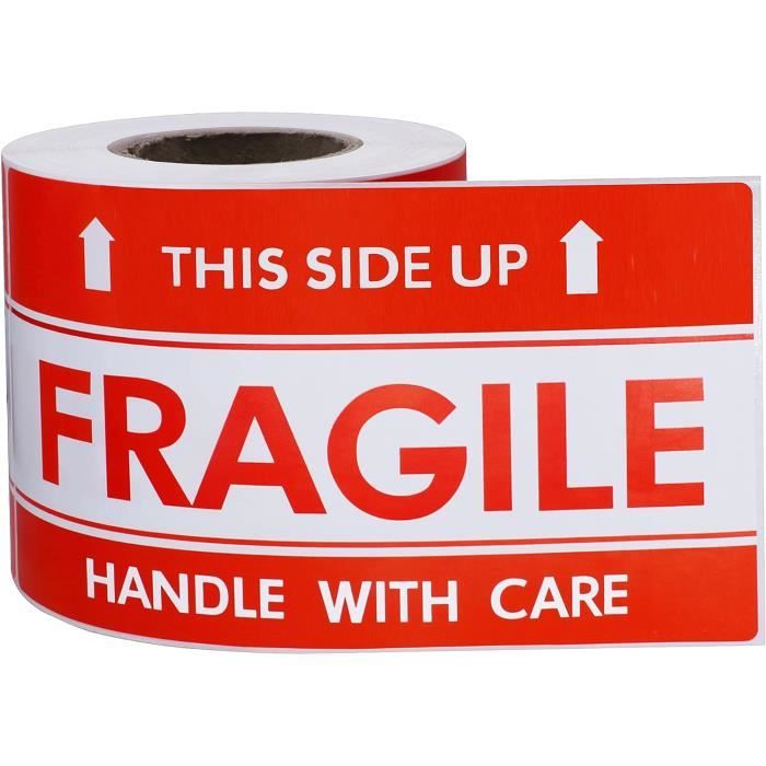 MD Labels Lot de 500 étiquettes d'avertissement en rouleau 100 x 100 mm Do not stack ! Étiquettes d'emballage pour envois - Rouge fluo - Autocollants d'emballage MD Labels Lot de 500 étiquettes d'avertissement en rouleau 100 x 100 mm Do not stack ! Étiquettes d'emballage pour envois - Rouge fluo - Autocollants d'emballage