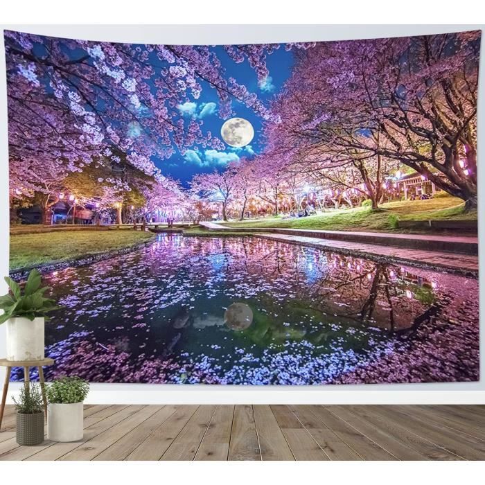 Tapisserie Murale Tulipes à Suspendre - 54x39 Pouces - Coton, Motifs Fleurs - Neuf