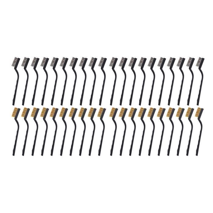 ASSORTIMENT DE BROSSES SUR TIGE 6MM - 1/4 - FECIN