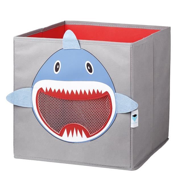 Boite à jouets Requin - STORE-IT - 30X30 - Gris - Autonome - Motif animal