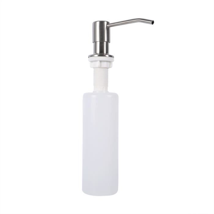 Distributeur de savon encastrable 300 ml, distributeur de liquide vaisselle de