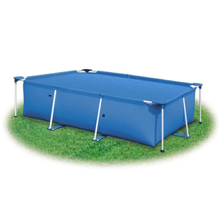 549 X 274 Cm Bache De Piscine Rectangulaire Bleu Couverture Solaire En Pe Achat Vente Bache Couverture 549 X 274 Cm Bache De Piscine Cdiscount