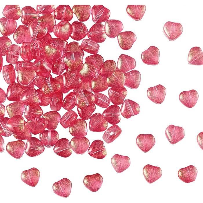 Paillettes En Vrac Sourcing Map - 2400 Pièces Orange En Forme De Cœur Pour DIY, Bijoux Et Décoration