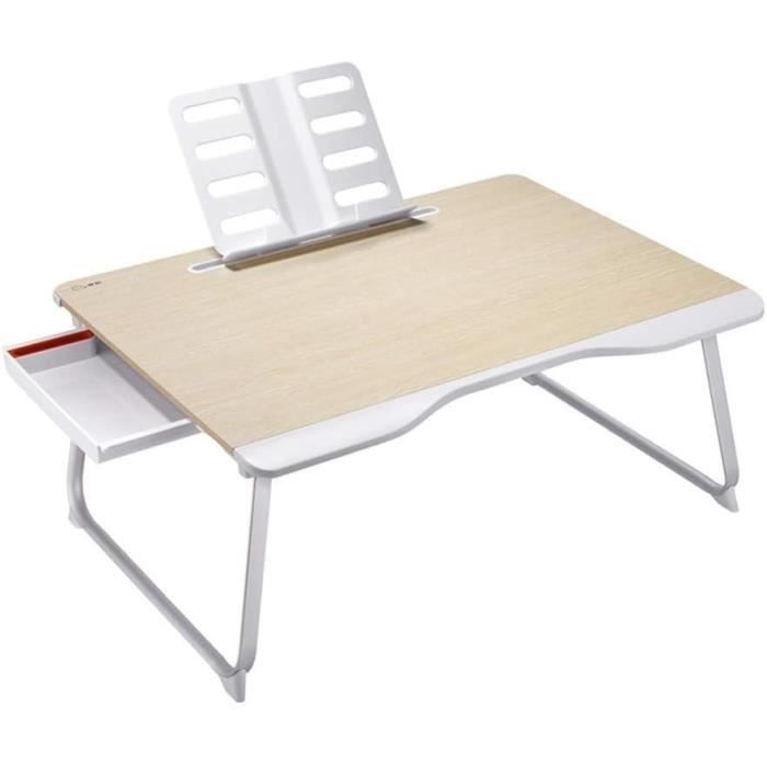 HUOLE Plateau de Lit Pliable Table Portable pour Ordinateur Bureau