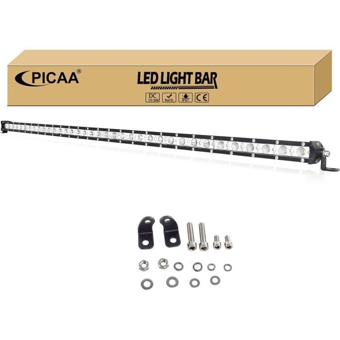 RIGIDON 2 Pcs rampe de phare led, Noir 9 pouces 225W 12V