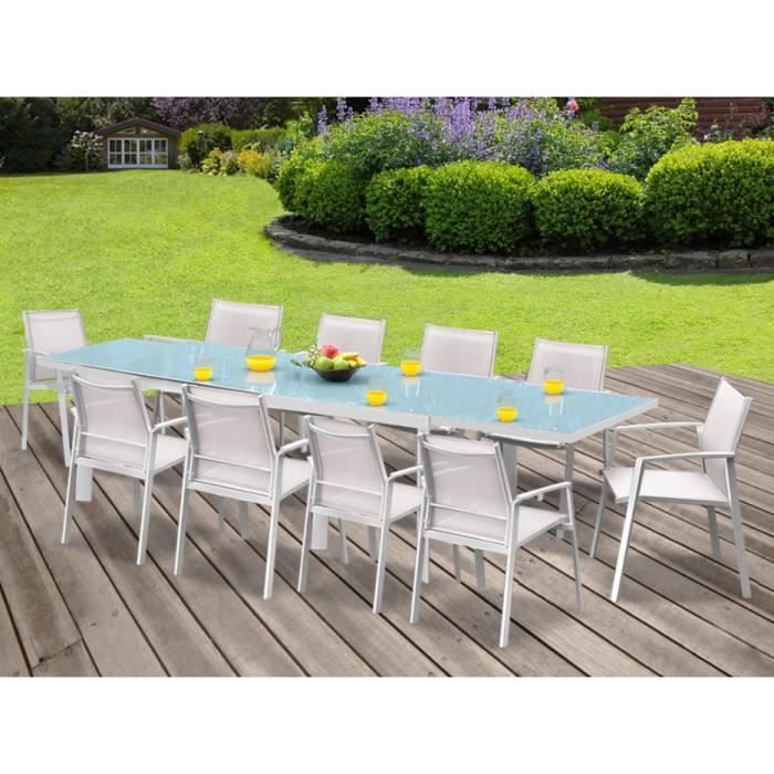 Salle A Manger De Jardin Palaos Table Extensible 190 300cm 10