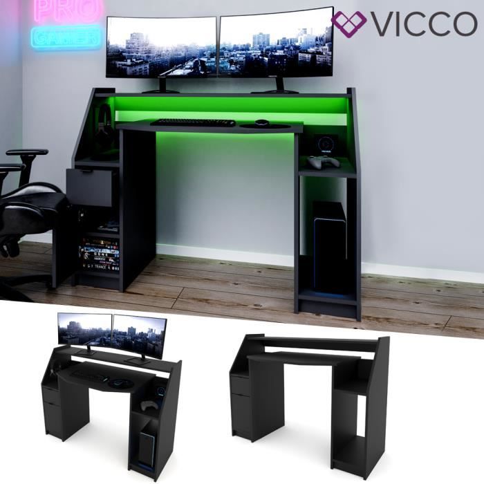 Bureau Informatique Vicco Joel Bureau Pc Noir Bureau Gaming Bureau Bureau Gamer Achat Vente Meuble Informatique Bureau Informatique Vicco J Soldes Sur Cdiscount Des Le 20 Janvier Cdiscount