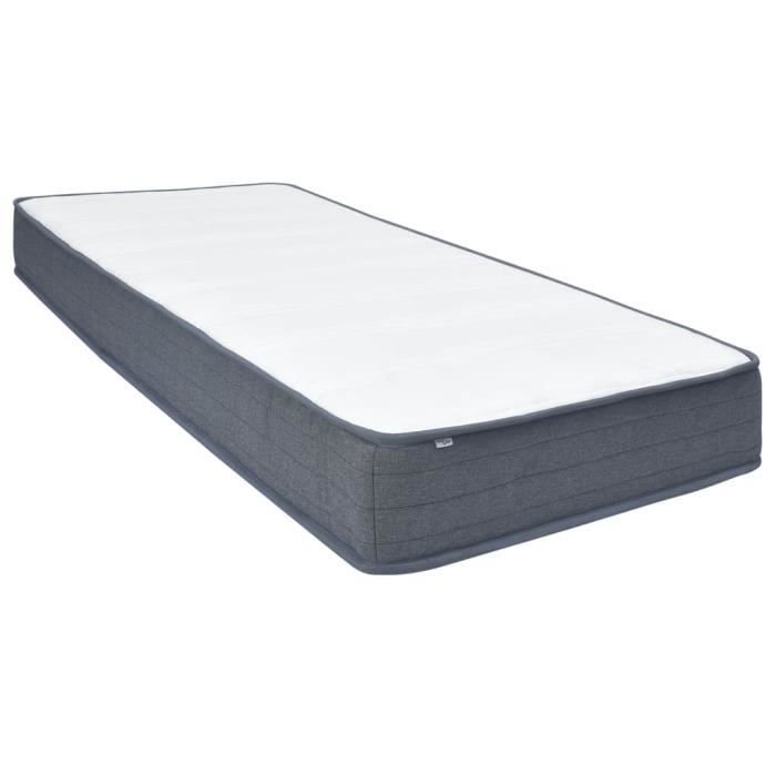 Matelas de sommier tapissier - VIDAXL - Ressorts ensachés - Ferme - Anti-transpiration