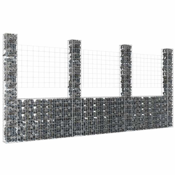 VIDAXL Panier de gabion U 380x20x200 cm - vue 2