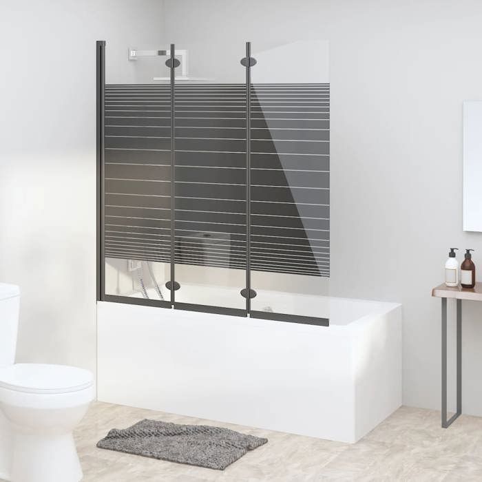 VidaXL Cabine douche pliable 130x130 cm ESG - vue 2