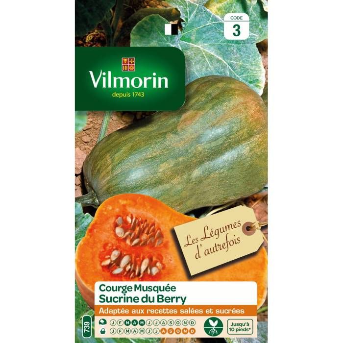 Comparer les prix de Sachet graines Courge Sucrine du Berry-