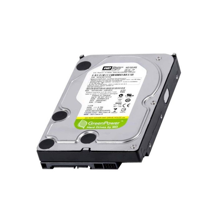 Disque Dur 1.5To SATA 3.5 Western Digital GreenPower WD15EURS 5400RPM 64Mo