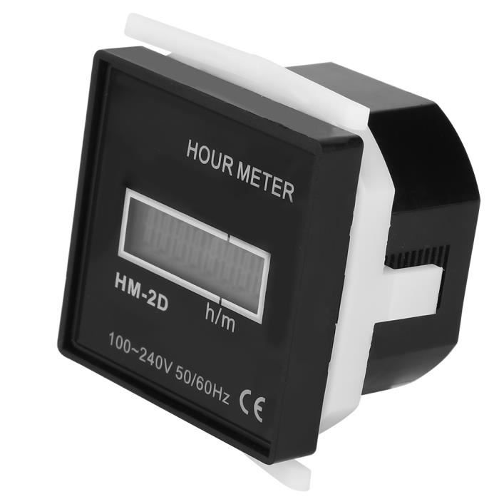 Compteur Numérique Minuteur LCD 1-99999 Min - Tachymètre 2/4 Temps Pour Moteurs