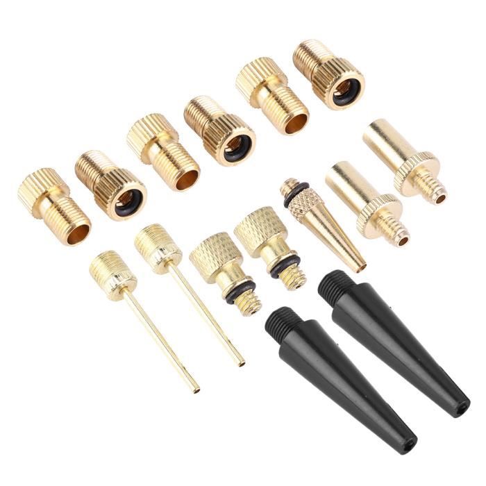 Lot De 6 Adaptateurs De Valve En Alliage Cuivre/zinc Pour Pompe à Vélo Ou Voiture - Neuf, Connexion Rapide