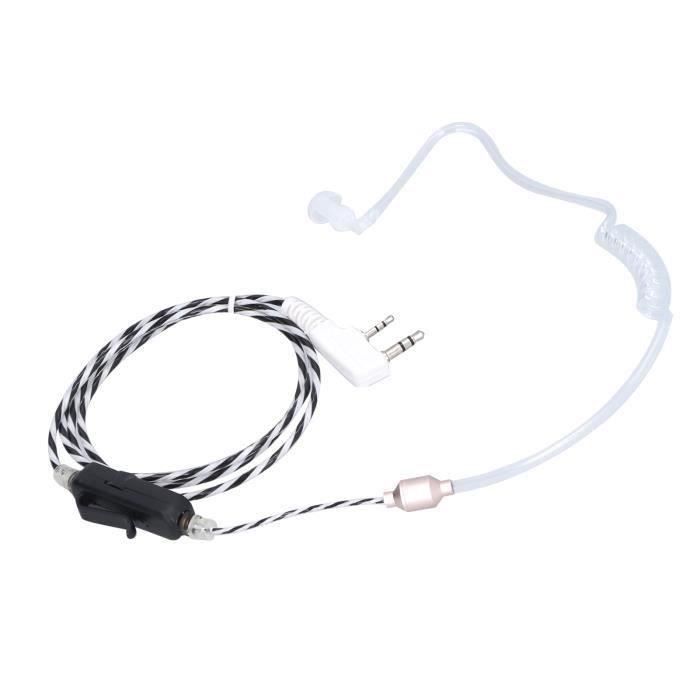 Écouteur Tube Acoustique Avec Micro Pour Motorola DP3400 DP4400 DP4800 - Compatible Radios Bidirectionnelles Multibroches