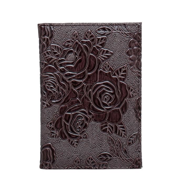 Acheter Couverture de passeport brésilien en cuir véritable fait à la main, porte-passeport brésilien en cuir véritable