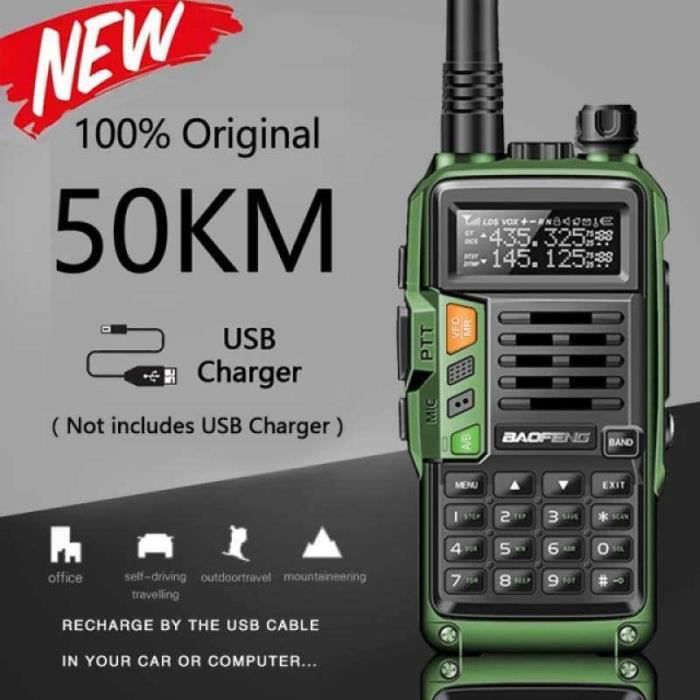 CGDJ09986-Baofeng Talkie walkie portable UV S9 Plus très puissant de chasse.  radio à deux voies. radiofréquence. CB Ham. grande po - Cdiscount Téléphonie