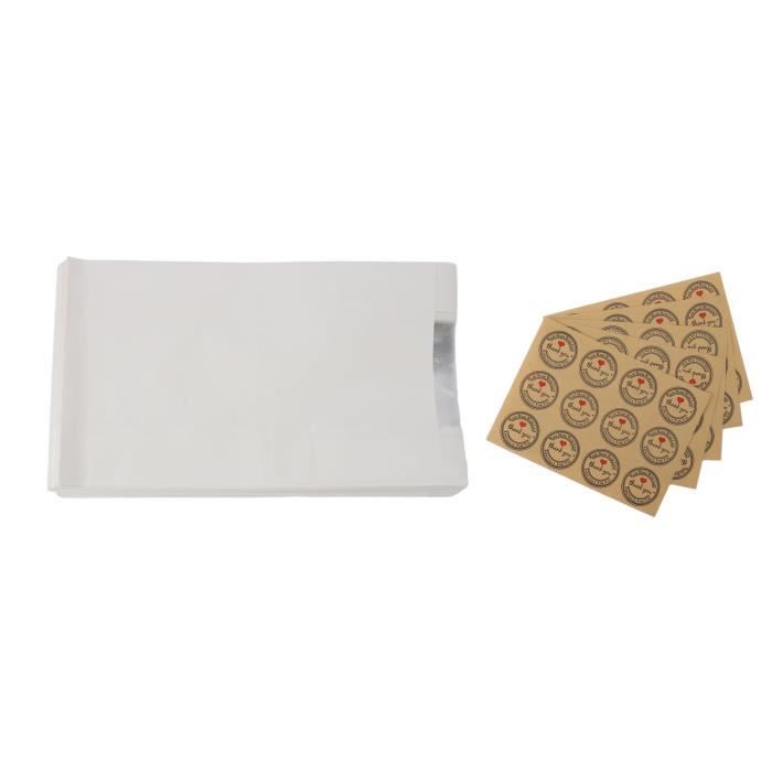 WACCOMT Pack Lot de 100 petites enveloppes refermables en papier kraft marron avec fenêtre transparente pour pièces de monnaie, salaires, timbres, perles, fleurs, légumes, graines, échantillons (7,1 x WACCOMT Pack Lot de 100 petites enveloppes refermables en papier kraft marron avec fenêtre transparente pour pièces de monnaie, salaires, timbres, perles, fleurs, légumes, graines, échantillons (7,1 x