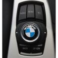Logo BMW - Sticker 29 MM Multimédia Radio - Bleu et Blanc Classique diamètre dos autocollant-1