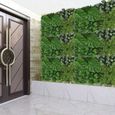 Mur Gazon Artificiel, Panneau Plante Artificielle Murale, pour la Maison, la Chambre ou Le Jardin - Décoration (C)-1