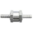 NEUF 2Pcs Clapet anti-retour aluminium valve à carburant gasoil Essence Diesel chrome 6mm-1
