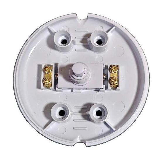 Interrupteur à Pied Rond Blanc 250V - Pour Lampadaire Et Lampe De Table - Montage Facile