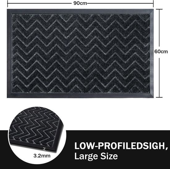 Magasin Entrée Aucun Slip Porte Caoutchouc Tapis 150cm x 90cm Extérieur
