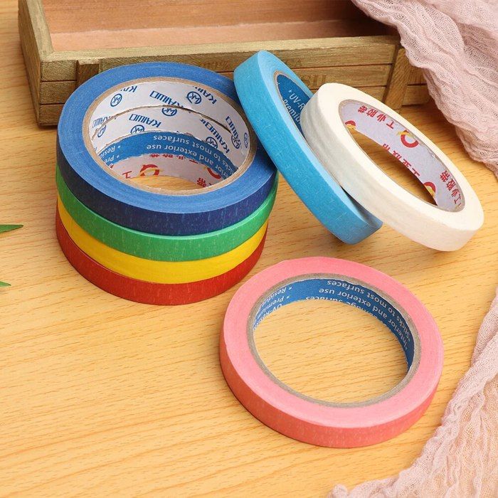 Lot De 12 Rubans De Masquage Colorés Pour Peintres, Travaux