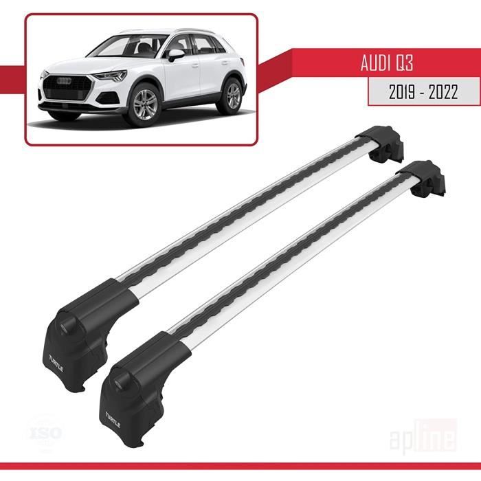 Pour Audi Q3 (F3) 2019-2022 Barres de Toit AIR-2 Railing Porte