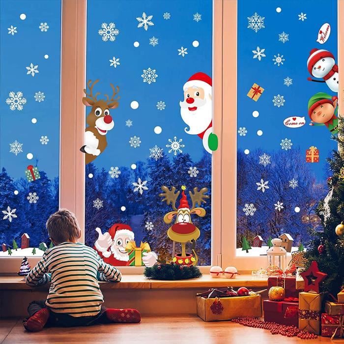 Stickers Déco Noël - Soldat Casse-Noisette - Format A5 (14x21 Cm) - Pour Vitre Ou Mur - Contour Blanc - 5