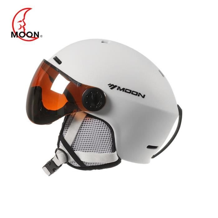 Orange - M(55-58)cm - casque de Ski avec lunettes, moulé intégralement, PC  + EPS, de haute qualité, pour Spor - Cdiscount Auto