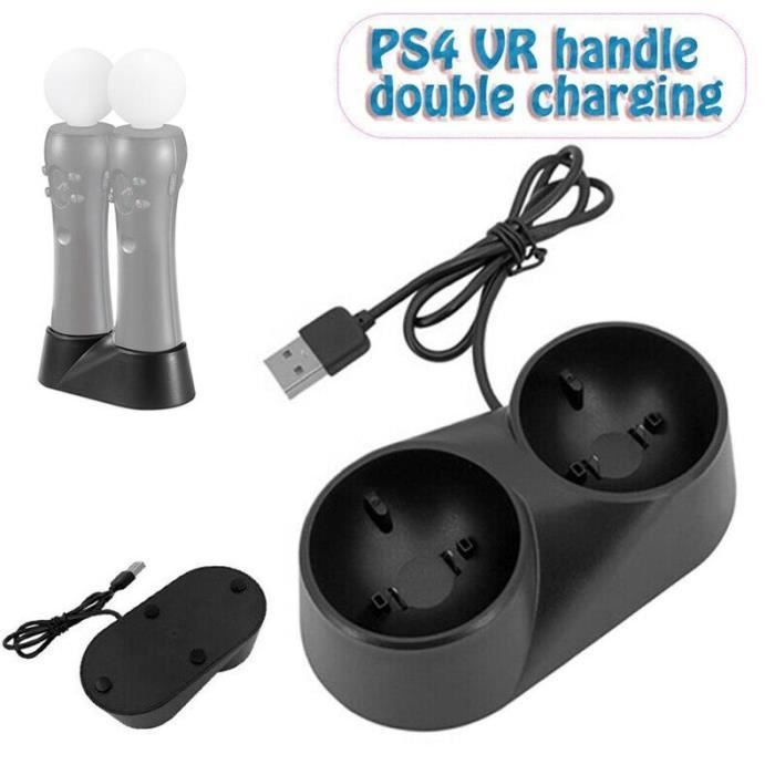 Jeux vidéo,Support de chargeur pour manette de jeu PS4 PS Move VR  PSVR,station de charge pour PS VR Move PS 4,accessoires de jeux -A -  Cdiscount