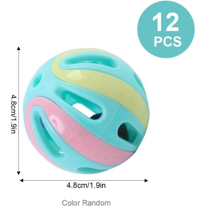 Lot De 12 Balles En Mousse EVA 5 Cm – Légères Et Souples, Couleurs Vives, Jeu Intérieur Sécurisé Pour Enfants Dès 3 Ans