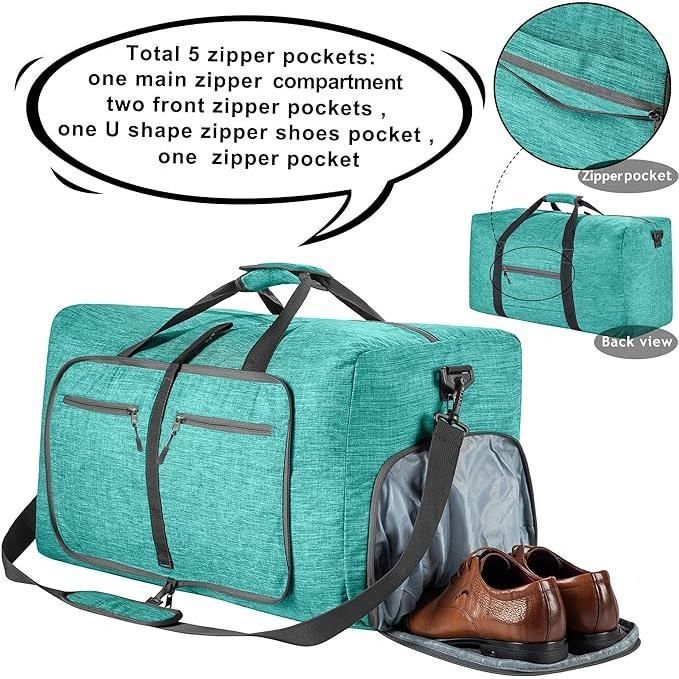 Sac De Sport Pliable 25L Avec Poche Humide | Sac Week-End Voyage Étanche