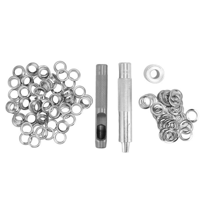 Dilwe Outil de réglage des œillets Kit D'Outils à œillets 100 œillets — free download