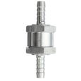 NEUF 2Pcs Clapet anti-retour aluminium valve à carburant gasoil Essence Diesel chrome 6mm-2