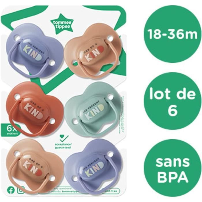 TOMMEE TIPPEE ANYTIME SUCETTE 6-18M X2